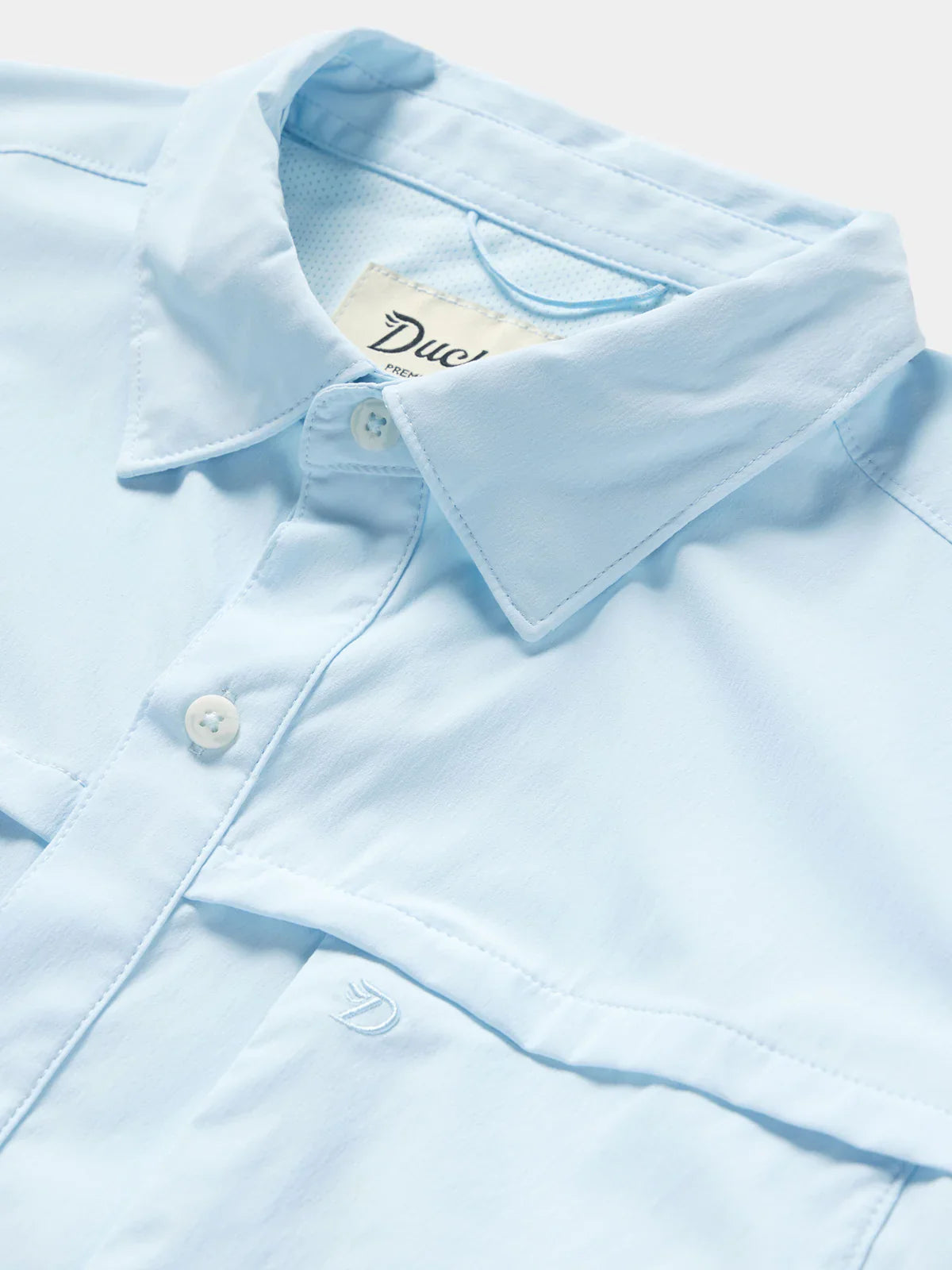 Duck Camp Men’s Lightweight Fishing Shirt Long Sleeve in Ice Water Blue - New!