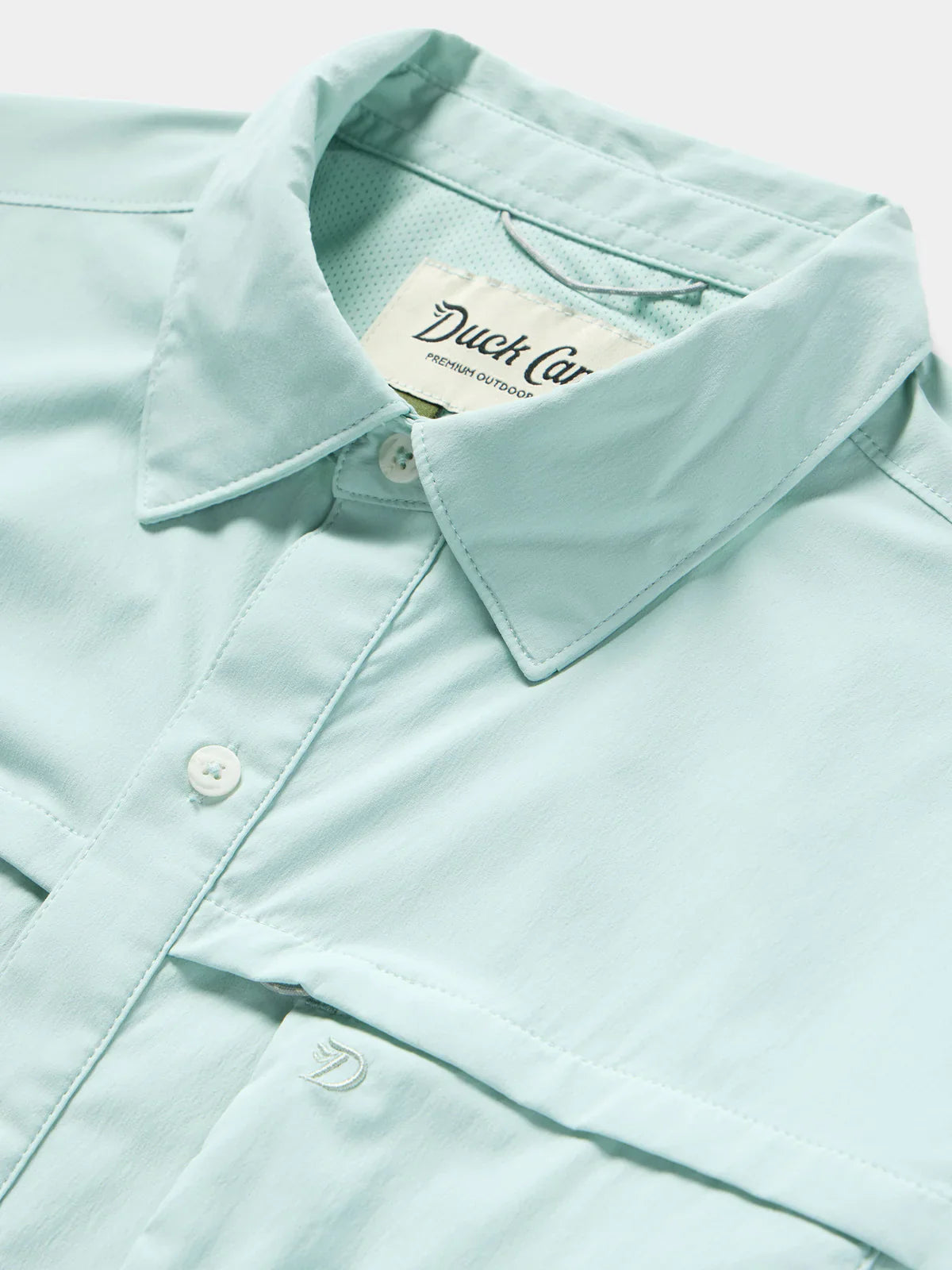 Duck Camp Men’s Lightweight Fishing Shirt Long Sleeve in Whitewater Green - New!