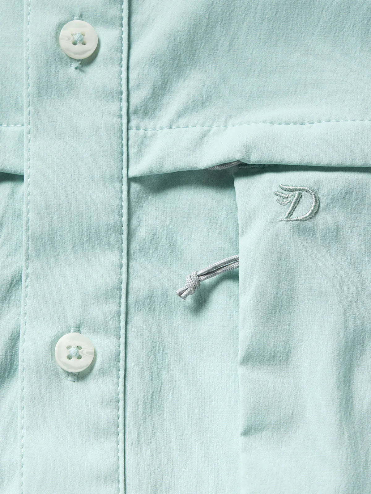 Duck Camp Men’s Lightweight Fishing Shirt Long Sleeve in Whitewater Green - New!