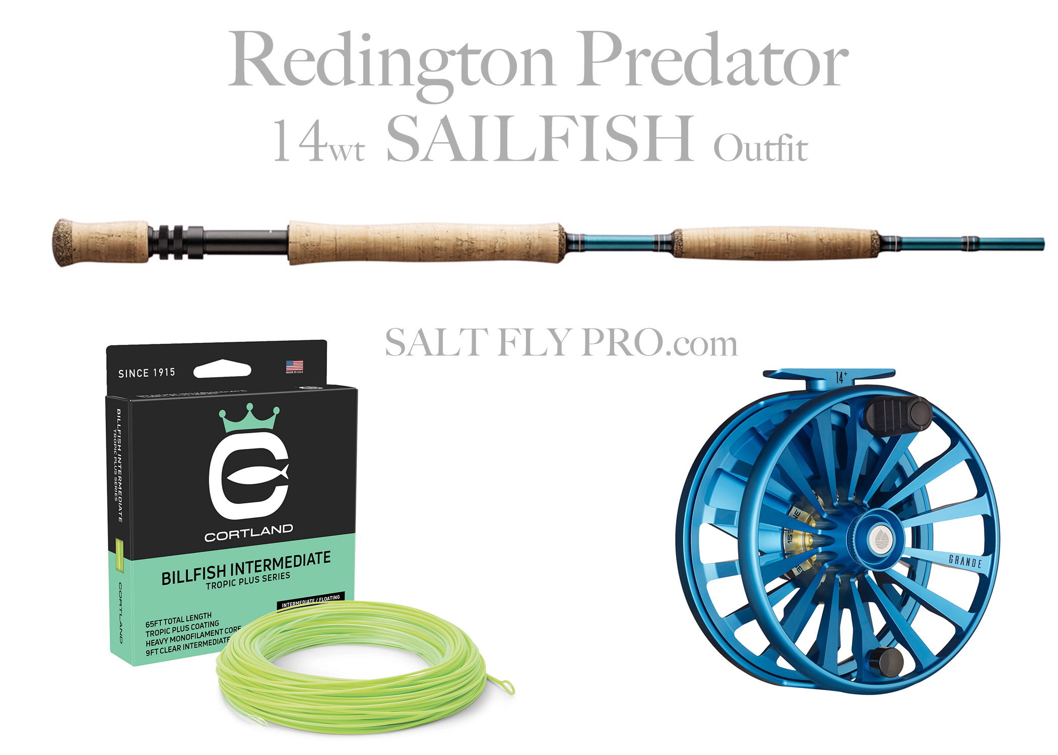 Redington Predator 14wt Fly Rod SAILFISH Outfit 14wt Fly Rod & 14+ Reel Redington Predator 14wt Fly Rod SAILFISH Outfit 14wt Fly Rod & 14+ Reel