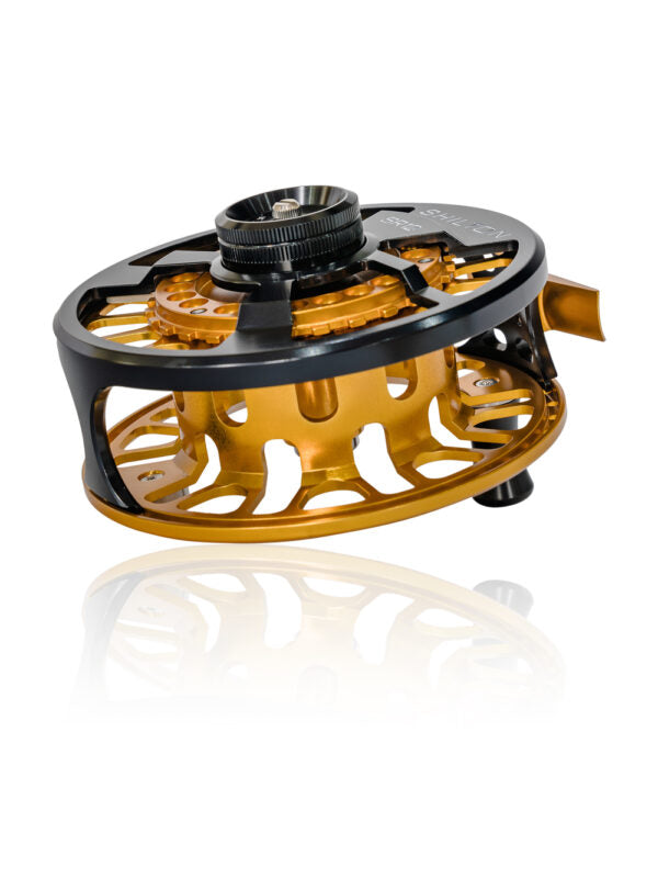 Shilton SR12 Reel (12wt+) in Black & Gold