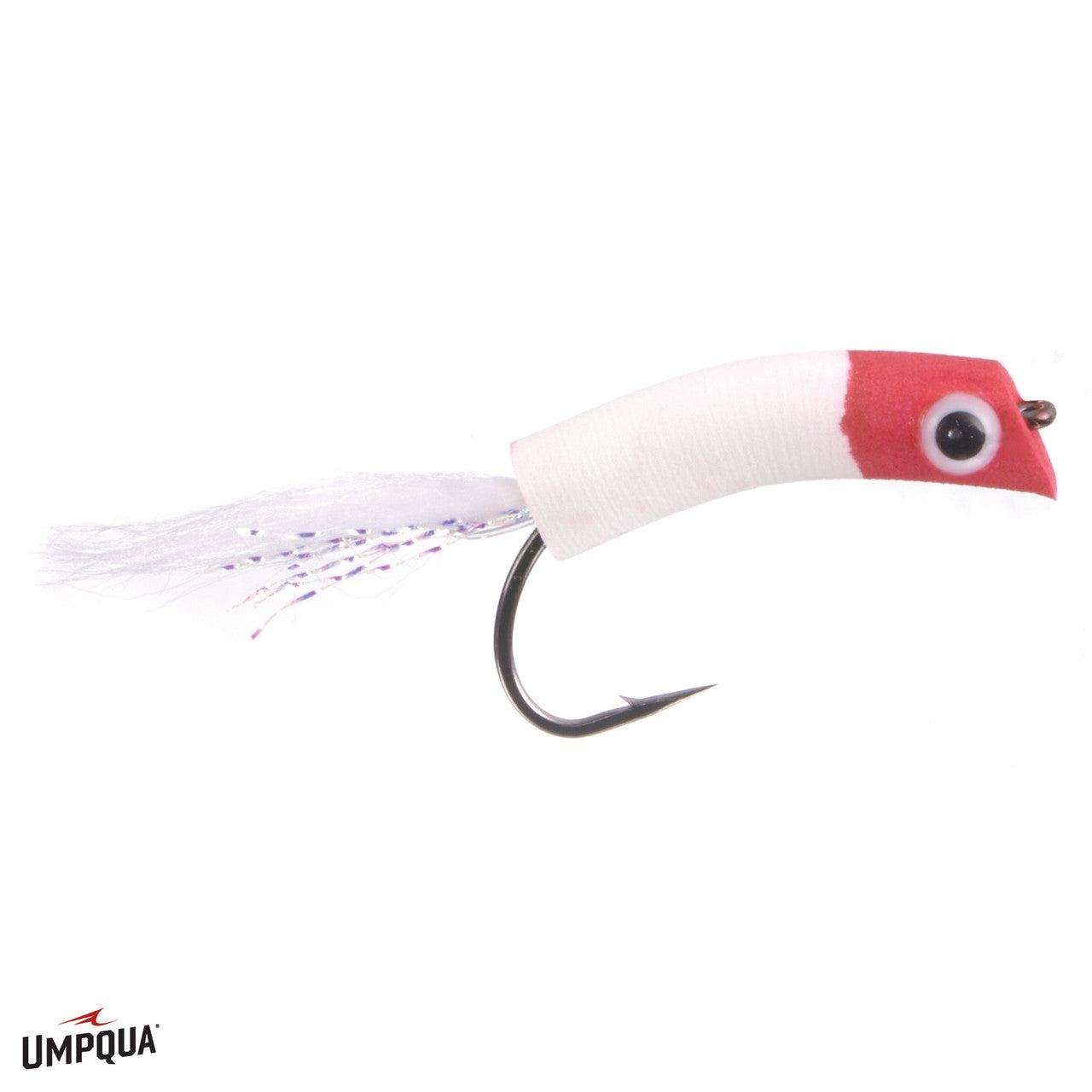 TODDS WIGGLE MINNOW 2/0 WHITE/RED