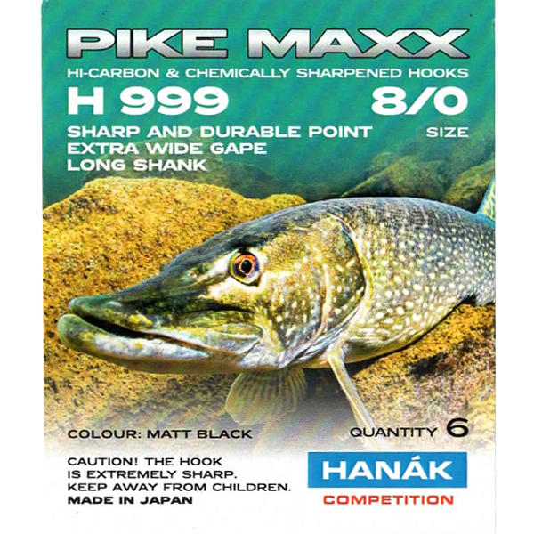 Hanak H 999 Pike Maxx Hooks Barbed 6-pack