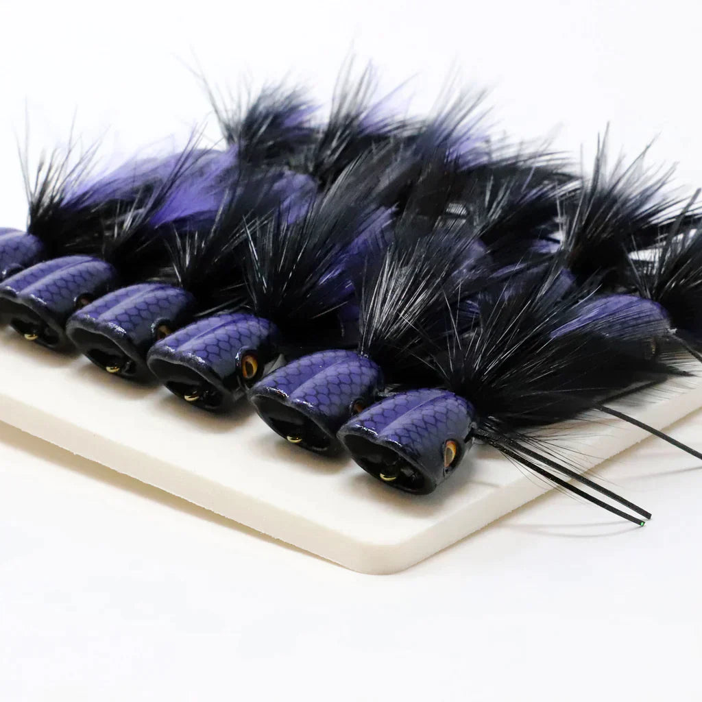 Double Barrel Bass Bug Popper Chartreuse/Yellow #6 - NEW!